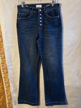 high rise flare jeans